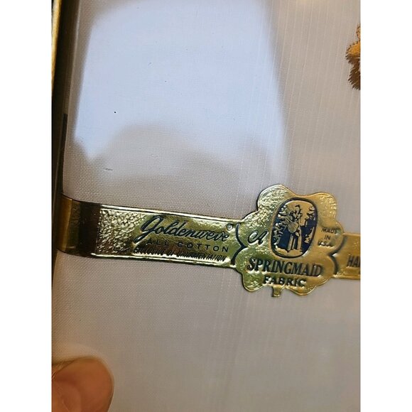 Vintage NOS Springmaid 3 Men's Monogrammed Handkerchiefs Goldenweve "E" "G" X 7 - Picture 3 of 11